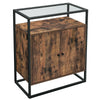 Vintage Sideboard, Storage Cabinet, Kitchen Cabinet with Glass Surface LSC013B01