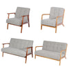 Living Room Armchair Sofa Couch Cushion Padded Wooden Frame Furniture 1/2 Seater