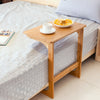 Overbed Table Side Sofa Table Small Laptop PC Computer Desk Bamboo Portable