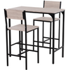 Industrial Bar Table Breakfast Space Saving Kitchen Compact Set 2 High Stools