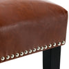 Red Faux Leather Kitchen Dining Chair Knocker High Back Accent Seat Luxury Home