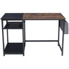 Modern 140cm Home Office Computer Desk Workstation Shelf Storage Unit Work Table