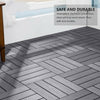 11 Pack 30x30cm Mosaic Garden Patio Interlocking Composite Decking Floor Tiles