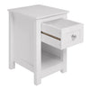 Wooden Nordic Sofa Side End Table Bedside Cabinet Nightstand with Drawer Shelf