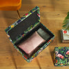 Storage Trunks Set of 2 Chests Eclectic Velvet Rose Gold Case Box Organiser