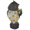Large Owl Decoy Spinning Rotating Head Realistic Bird Pigeon Garden Crow Scarer
