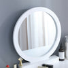 Scandinavian 3 Drawer Dressing Table Set Vanity Makeup Desk Stool Mirror Bedroom