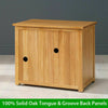 London Solid Oak Hideaway Home Office Computer Desk SLIGHT SECONDS UK46-F977