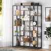 Freestanding Bookshelf Industrial Stable Bookcase Storage Unit Display Organizer