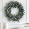 Large Artificial Hanging Lavendar Flower Leaf Wreath Wedding Garden Door Topiary