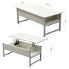 Coffee Table Side Desk Foldable Living Room Lift Up Hidden Storage Bottom Shelf