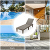 Outdoor Chaise Lounger Adjustable Recliner Chair Beach Pool Seat Adjustable