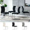 Modern Set of 4 Cantilever Velvet Dining Chairs Dining Room Kitchen Furniture