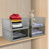 JingPeng Set of 4 Stackable Bedroom Wardrobe Organiser Plastic Storage Box Trays