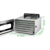 6 Trays Food Dehydrator Dryer Electric Fruit Drying Machine Steel 35L