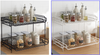 2 TIER KITCHEN CORNER PLATE RACK CUPBOARD ORGANISER STORAGE HOLDER CORNER STAND
