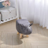 Padded Cow Shape Stool Cute Chidrens Kids Decoration Footrest Wood Frame Legs UK