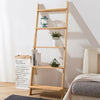 5 Tier Ladder Wall Shelf Bookcase Shelving Unit Wood Storage/Display Stand Home