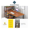 Home Wood Computer Desk PC Laptop Table Office Study Simple Workstation Shelves