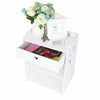 Bedroom White Cabinet Bedside Table Nightstand With Drawer Storage Organise Unit