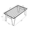 Stackable Folding Camping BBQ Table Metal Wire Rack Shelves Grill Net Outdoor