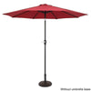 2.7M Garden Parasol Outdoor Sun Shade Banana Umbrella Hanging Cantilever Red