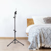 Adjustable Floor Tripod Stand Mount Tablet Holder 4 Section Poles For Ipad 12.9"