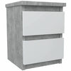 Bedside Cabinet Table Nightstand 30 x 30 x 40cm 2 Drawers Modern Design