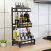 2-3 Tiers Kitchen Spice Rack Kitchen Storage Organizer Bottle Stand Shelf Holder