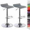 1/2x Bar Stools Kitchen Breakfast Gas Lift Chair Barstools PVC Leather Metall