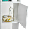 Bathroom Cabinet w/ Doors&Shelves Cupboard Storage Unit 3 Styles Furniture White