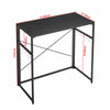 Folding Computer Desk Wooden Foldable Study Table Laptop Home Office PC Black UK