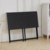 Home Office Laptop Computer Desk Folding Table Wood Metal Writing Working Desk