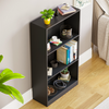 Cambridge 3 Tier Medium Bookcase Display Shelving Storage Unit Wood Stand Black