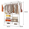 Heavy Duty Clothes Rail Rack Garment Hanging Display Stands Shoe Storage Shelfs