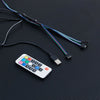 Black Gaming Computer Desk Table LED K Design Steel Frame Headphone Holder New