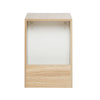 Small Side Table End Table Storage Tea Table Nightstand Living Room Bedroom Oak