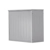 Wooden White/Grey Small Toilet Cleaning Product Storage Tidy Box Unit