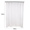 Long Shower Curtain Partition Waterproof Mildew Bathroom Curtain & Ring Hooks UK