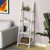 4 Tier Ladder Shelving Rack Unit Storage Shelves Bookcase Frame Stand Book Shelf