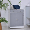 75x60cm Freestanding Bathroom Storage Cabinet Unit w/ 2 Drawers Cupboard