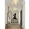 LED Golden Three-tone Light Ring Ceiling Light Personality Modern Hallway Aisle