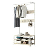 Hat and Coat Rack Stand Clothes Rail Shoe Storage Rack Hanger Hook Shelf 8 Hooks