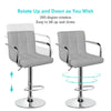 2/4/6x Modern Faux Leather Bar Stools Breakfast Chairs Swivel Gas Lift Kitchen