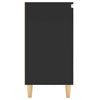 Slim Hallway Cabinet Cupboard Modern Side Table Console Narrow Unit Black Small