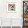 Radiator Cover Wall Cabinet Traditional Cross Wood Lath Universal Heater Cover