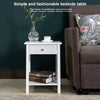 Telephone Bedside Table Cabinet Nightstand Side End Drawer Shelf Storage Bedroom