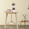Home Coffee Table Triangular Cocktail Table Corner Desk With Shelf Tea Table
