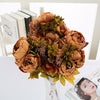 13 Heads Silk Peony Artificial Flowers Peony Wedding Bouquet Home Party Decor