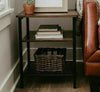 Industrial Style Side Table End Small Cabinet Vintage Bedside Unit Nightstand
